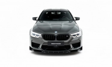 Тюнинг сплиттер на передний бампер BMW M5 F90 2017-2020 вар. 3 фото