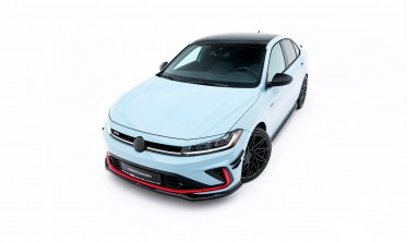 Тюнинг сплиттер на передний бампер VW Jetta MK7 GLI рестайл 2024- вар. 2 фото