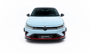 Тюнинг сплиттер на передний бампер VW Jetta MK7 GLI рестайл 2024- вар. 2 фото