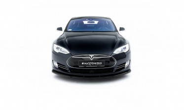 Тюнінгова накладка на передній бампер Tesla Model S 2012-2016 вар. 1 фото