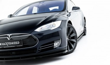 Тюнінгова накладка на передній бампер Tesla Model S 2012-2016 вар. 1 фото