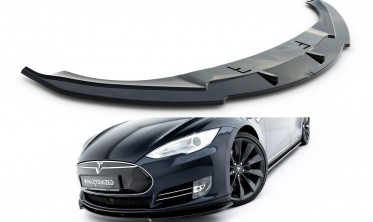 Тюнінг сплітер на передній бампер Tesla Model S 2012-2016 вар. 2 фото