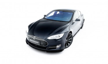 Тюнинг сплиттер на передний бампер Tesla Model S 2012-2016 вар. 2 фото