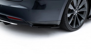 Боковые элероны на задний бампер Tesla Model S 2012-2016 вар. 2 фото