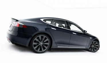 Тюнинг накладки на боковые пороги Tesla Model S 2012-2016 вар. 1 фото