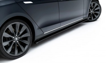 Тюнинг накладки на боковые пороги Tesla Model S 2012-2016 вар. 1 фото