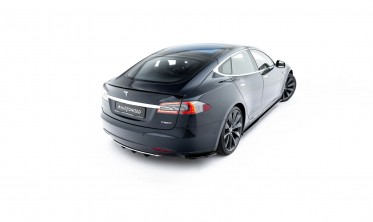 Тюнінговий кап спойлер на кришку багажника Tesla Model S 2012-2016 вар. 2 Maxton-design фото