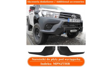 Передня сталева накладка з кріпленням лебідки Toyota Hilux Revo (2016-...) фото