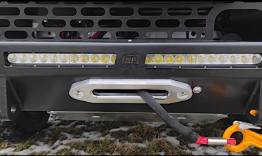 Передня сталева накладка з кріпленням лебідки Toyota Hilux Revo (2016-...) фото