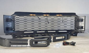 Решітка радіатора Ford F150 (2021-2023) Raptor style led фото