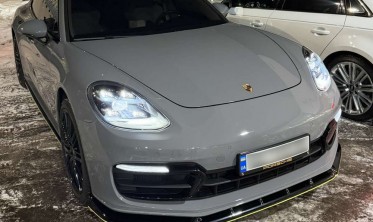 Нижний диффузор на передний бампер Porsche Panamera 971 рестайл вер. 2 фото