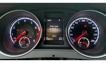 Тюнінг накладки (шкали) в щиток приладів VW Golf 6 стиль Moman фото