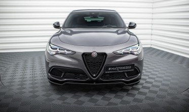 Тюнинговый диффузор переднего бампера Alfa Romeo Stelvio вер.1 фото