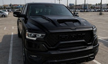 Передній бампер + решітка радіатора RAM 1500 19-23 Limited, Longhorn стиль TRX фото