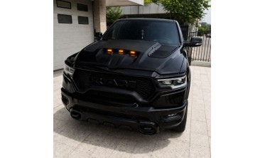 Передній бампер + решітка радіатора RAM 1500 19-23 Limited, Longhorn стиль TRX фото