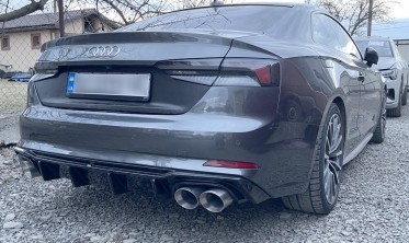 Центральный диффузор заднего бампера Audi S5 F5 Coupe / Sportback фото