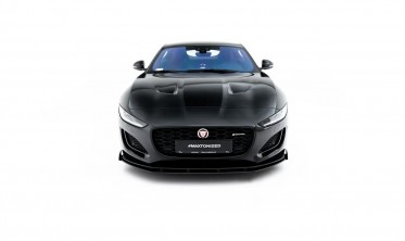 Нижний сплиттер + накладки на передний бампер Jaguar F-Type X152 рест. 2 серия Street Pro фото