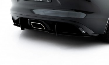 Диффузор на задний бампер Jaguar F-Type X152 рест. 2 серии Street Pro фото