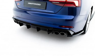 Центральный диффузор заднего бампера Audi S5 F5 Coupe / Sportback фото
