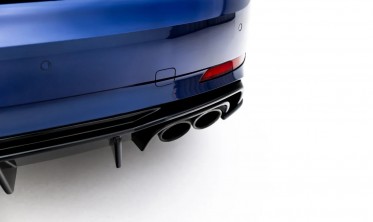 Центральный диффузор заднего бампера Audi S5 F5 Coupe / Sportback фото