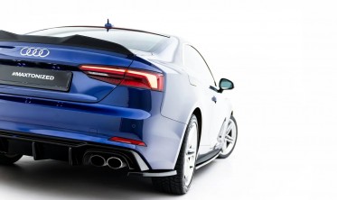 Боковые тюнинг накладки заднего бампера Audi S5 Coupe / Sportback F5 фото