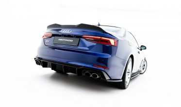 Боковые тюнинг накладки заднего бампера Audi S5 Coupe / Sportback F5 фото