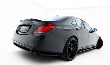 Центральный тюнинг диффузор на задний бампер Mercedes-Benz S W222 AMG-Line вар. 2 Макстон дизайн фото