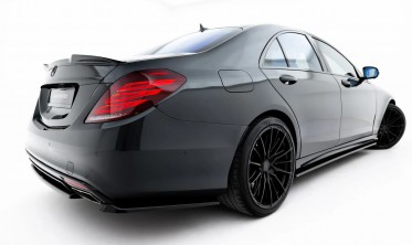 Боковые накладки (элероны) на задний бампер Mercedes S W222 AMG-Line фото