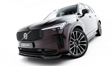 Тюнінг накладка на передній бампер Volvo XC90 MK2 рестайл 2 Maxton design фото
