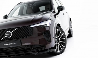 Тюнінг накладка на передній бампер Volvo XC90 MK2 рестайл 2 Maxton design фото