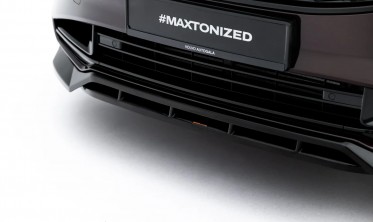 Тюнінг накладка на передній бампер Volvo XC90 MK2 рестайл 2 Maxton design фото