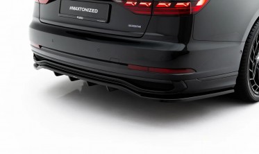Задний тюнинг диффузор на бампер Audi A8 D5 Long S-line 2021-2026 Макстон дизайн фото