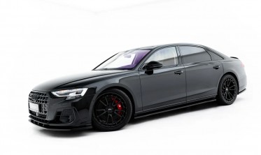 Тюнінг накладки (леза) на пороги Audi A8 D5 Long S-line 2017-2026 фото