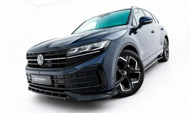 Тюнінг спліттер (накладка) на передній бампер VW Touareg MK3 рестайл R-line, Elegance фото