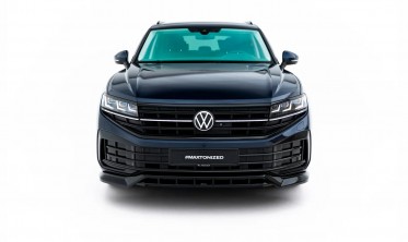 Тюнінг спліттер (накладка) на передній бампер VW Touareg MK3 рестайл R-line, Elegance фото