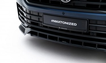 Тюнінг спліттер (накладка) на передній бампер VW Touareg MK3 рестайл R-line, Elegance фото