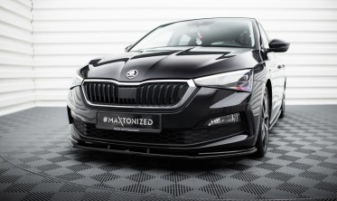 Накладка на передний бампер Skoda Scala вер. 1 фото