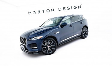 Боковые тюнинг накладки (листвы) под пороги Jaguar F-Pace Mk1 R-Sport, S X761 фото