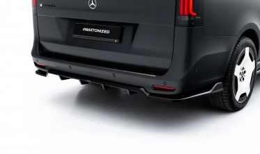 Тюнинг диффузор на задний бампер Mercedes V W447 рестайл 2024- AMG-Line фото