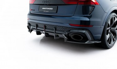 Карбон диффузор на задний бампер Audi RSQ8 Mk1 рестайл фото
