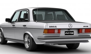 Накладка диффузор заднего бампера Mercedes W123 стиль AMG фото