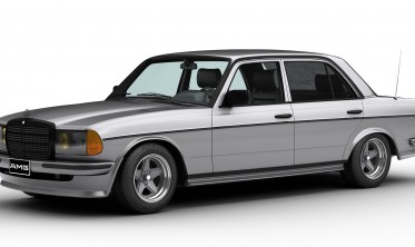 Накладка диффузор переднего бампера Mercedes W123 стиль AMG фото