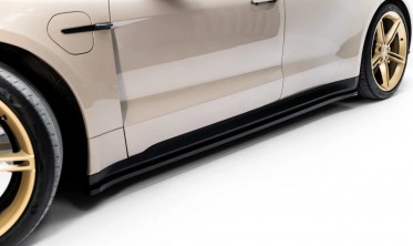 Тюнинговые накладки (листвы) под боковые пороги Porsche Taycan / Taycan 4 / Taycan 4S / Taycan GTS Mk1 фото