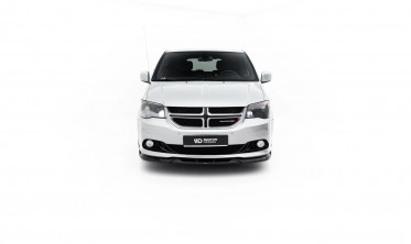 Тюнинг накладка (юбка) на передний бампер Dodge Grand Caravan Mk5 рестайл Maxton design фото