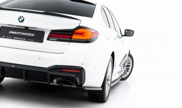 Боковые тюнинг накладки (элероны) на задний бампер BMW 5 G30 / G31 M550i / M-Pack фото