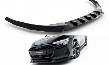 Тюнинг накладка (юбка) на передний бампер Audi A3 8Y sedan 2024- Maxton design вар. 1 фото
