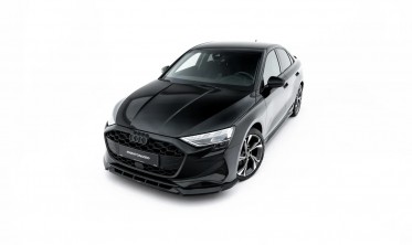 Тюнінг накладка (губа) на передній бампер Audi A3 8Y sedan 2024- Maxton design вар. 1 фото