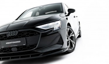 Тюнинг сплиттер на передний бампер Audi A3 8Y рестайл sedan вар. 2 фото