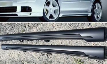 Тюнинговые накладки на пороги Volkswagen Golf 5 в стиле ABT фото