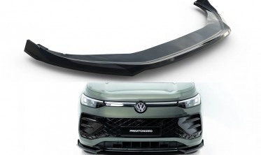 Тюнинг накладка (юбка) на передний бампер VW Tayron MK1 R-line Maxton design вар. 1 фото
